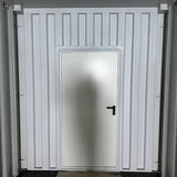40 Fuß High Cube Lagercontainer mit Personentür One Way RAL 7016
