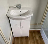 Bürocontainer. 6,00 x 2,40 m mit WC, Dusche und Küche