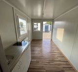 Bürocontainer. 6,00 x 2,40 m mit WC, Dusche und Küche