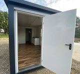 Bürocontainer. 6,00 x 2,40 m mit WC, Dusche und Küche